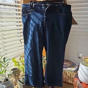 Metro Dark Indigo Cropped Jeans